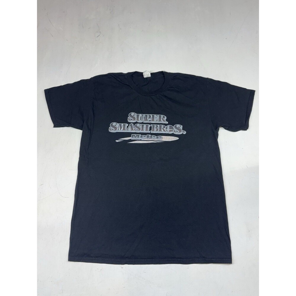 Super Smash Bros Melee Short Sleeve Shirt Nintendo Measures Mens M Y2K